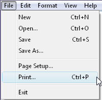 convert to pdf from notepad