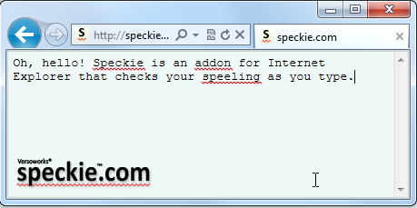 Internet Explorer Spell Check Add On
