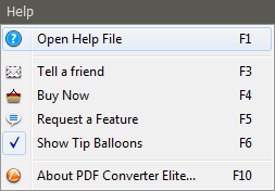 PDF Converter help file