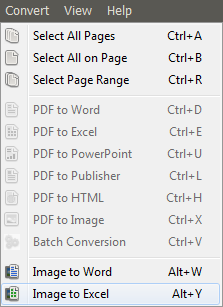 Convert Image to Excel