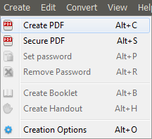 Create PDF