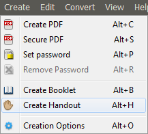Create PDF Handouts