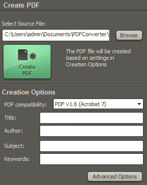 Create unsecure PDF