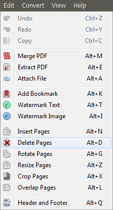 Delete pages from PDF Delete pages from PDF