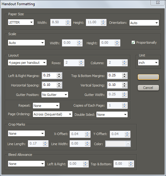 Formatting PDF Handouts