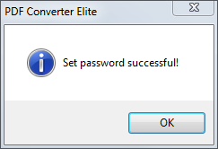 Password protected PDF