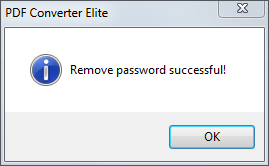 PDF password removed