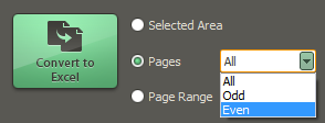Selecting odd and even pages