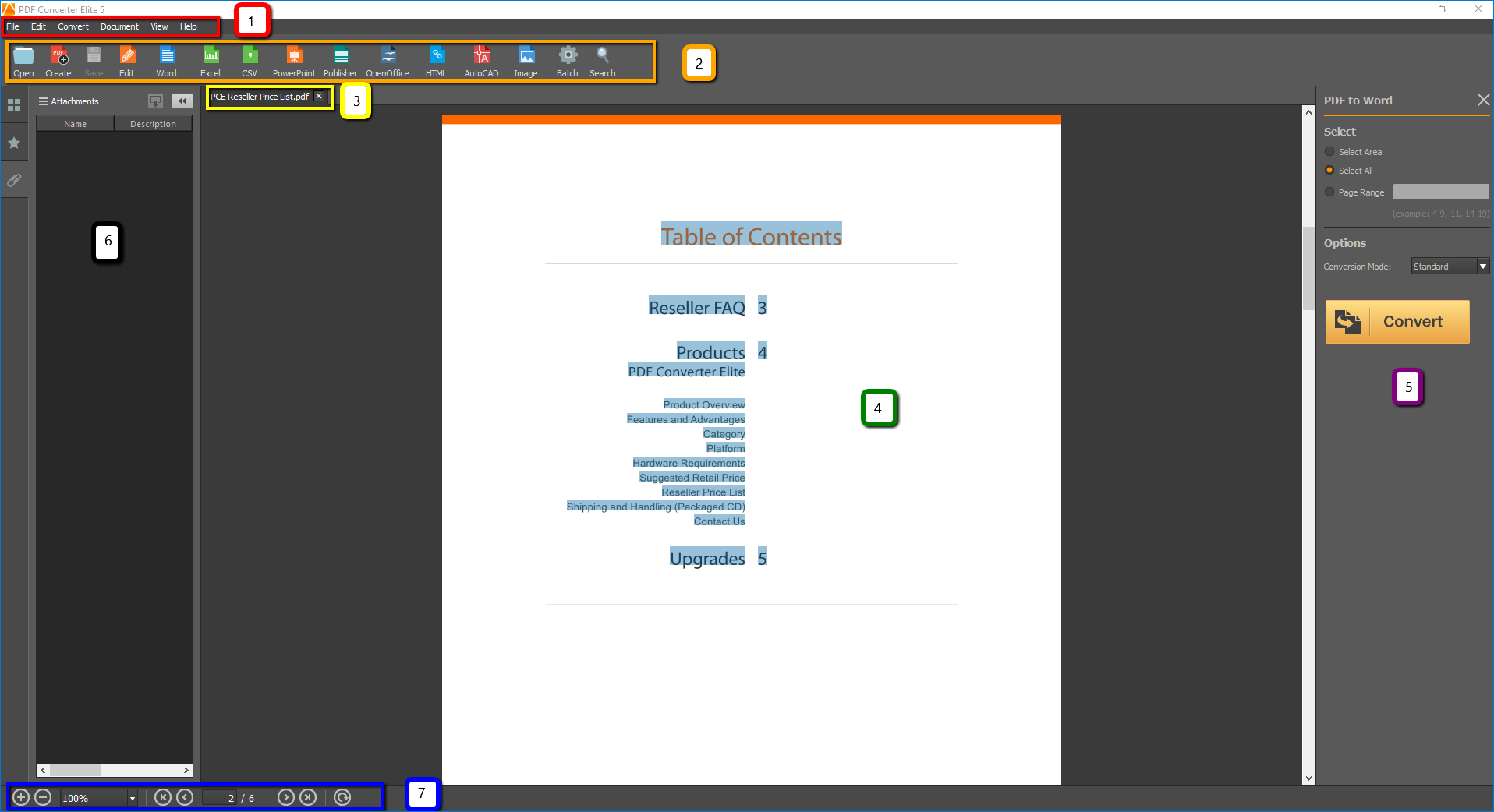 pdf converter elite 5 interface