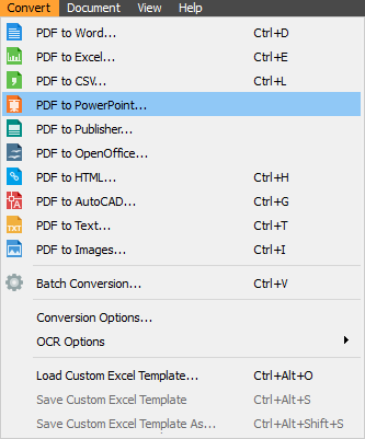 PDF to MS Powerpoint