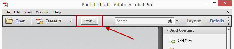 Preview Acrobat Portfolio