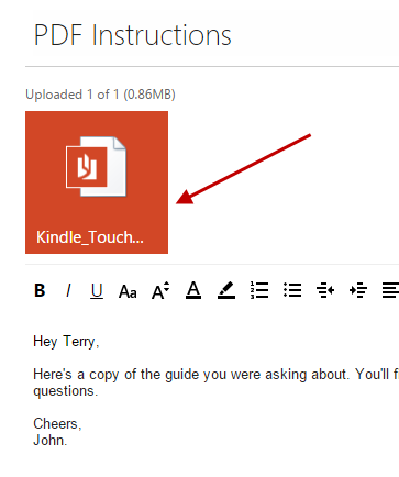 Emailing PDF Attachment