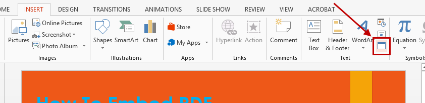 PowerPoint Insert Object