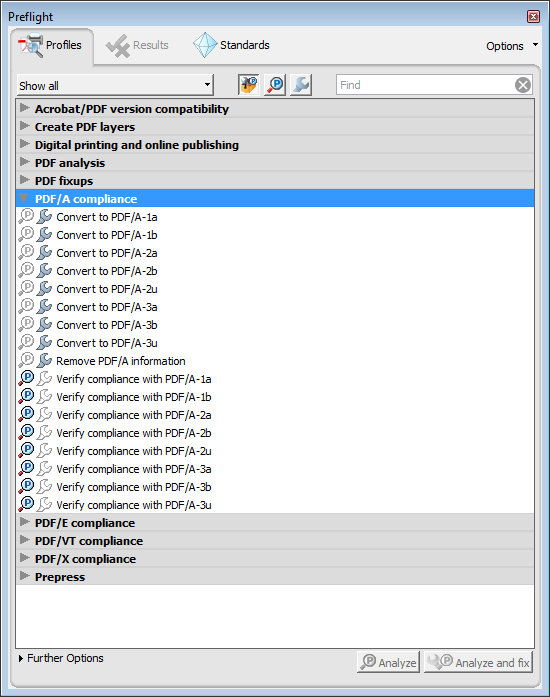 Acrobat Preflight Profiles