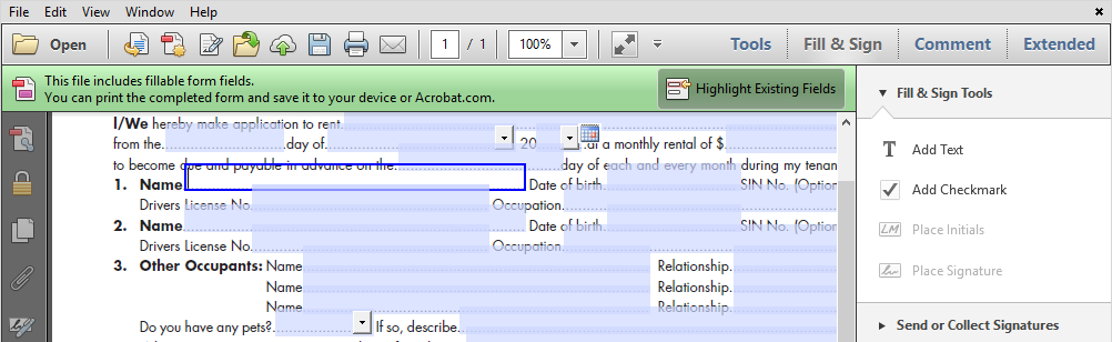 Acrobat Protection Option
