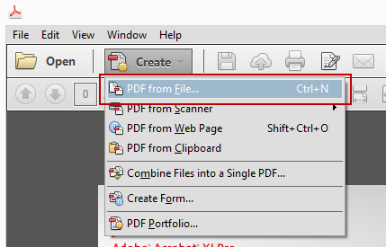 Acrobat Create PDF