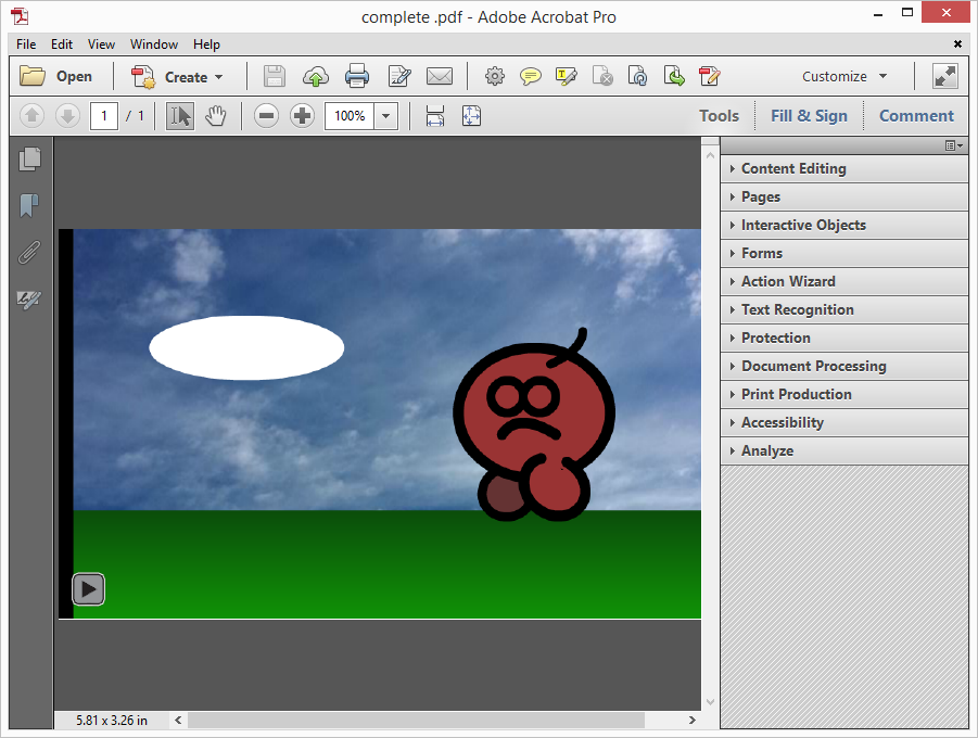 Acrobat Flash To PDF