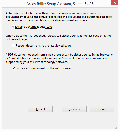 Acrobat Accessibility Auto Saving