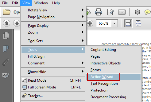 Acrobat Action Wizard