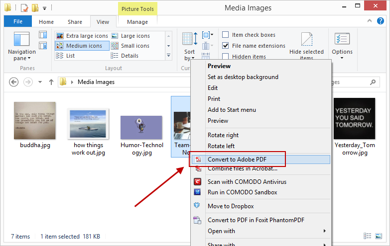 Convert pdf to jpeg on windows 10