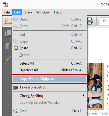 Adobe Reader Copy File