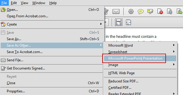 Link to pdf from powerpoint Link to pdf from powerpoint