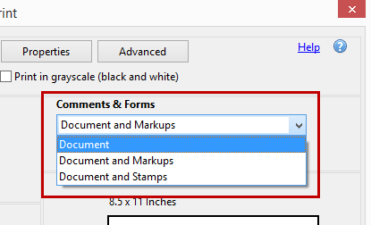 Reader Print Comments Forms