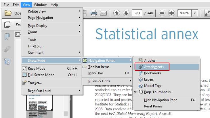 Reader Attachments Options