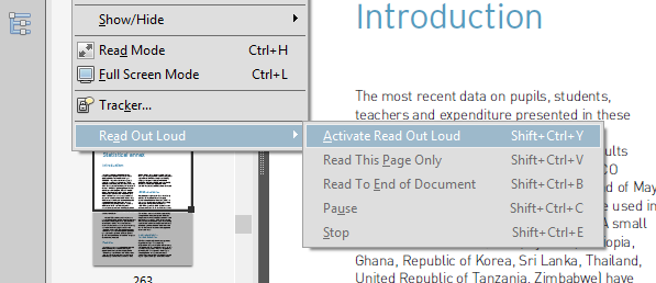 Reader Bookmarks Navigation Pane