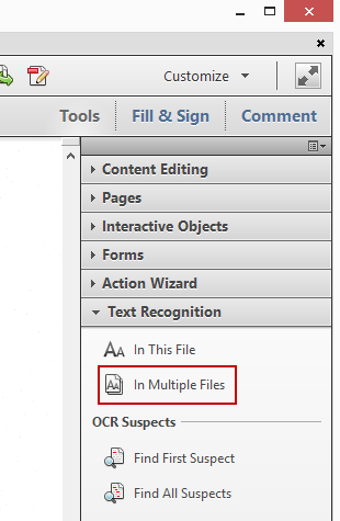 Text Recognition Multiple Files