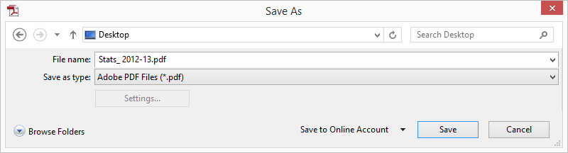 Save PDF Dialog