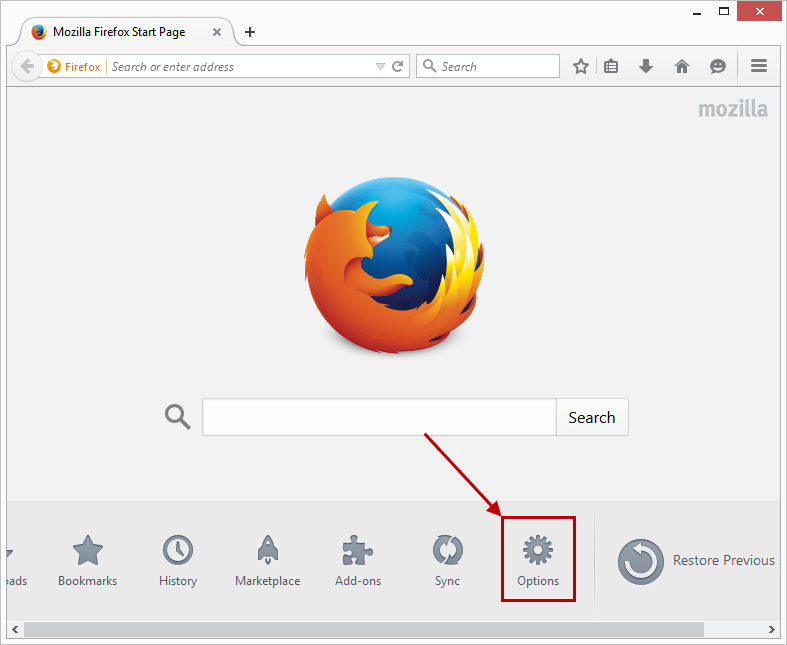 Firefox Options