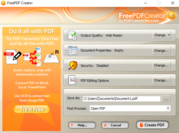 free pdf creator
