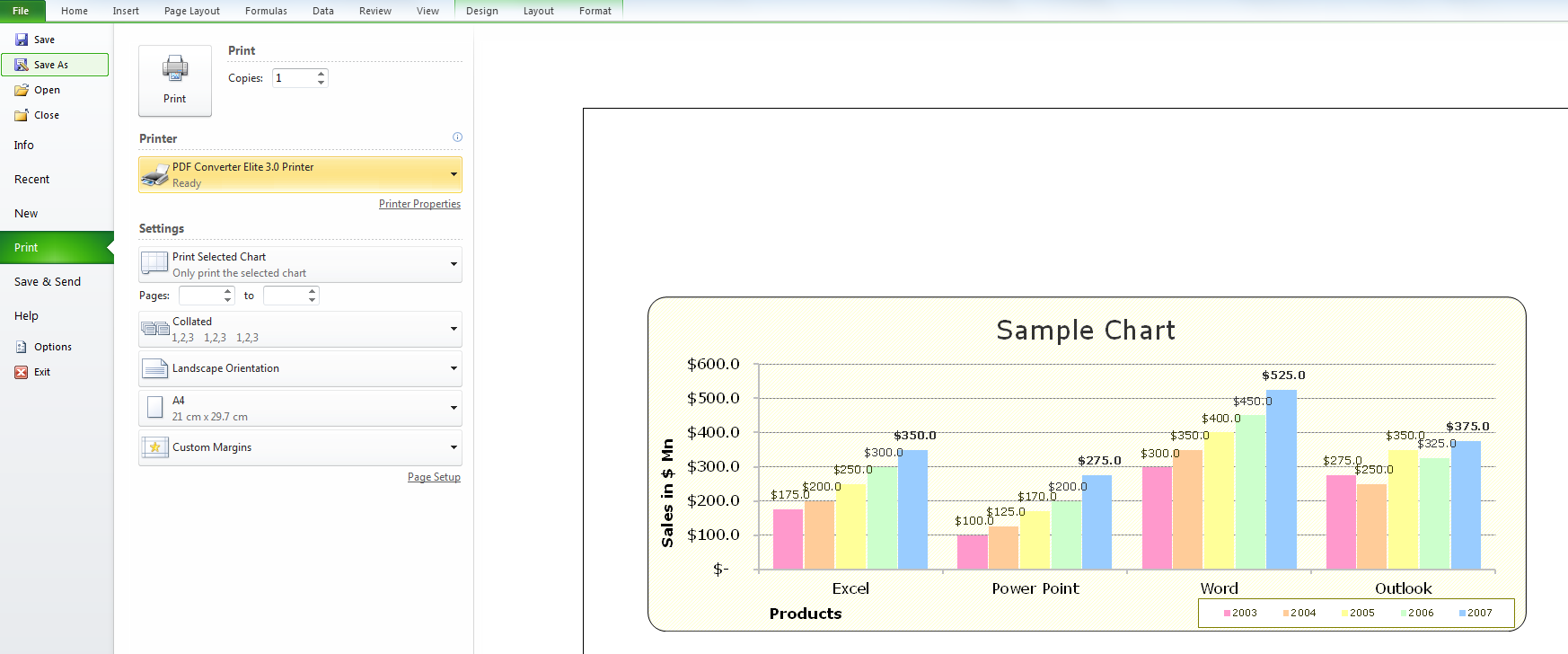 How To Print A Chart In Excel