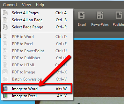 convert image to word