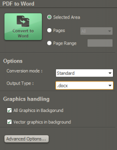 pdf to docx conversion