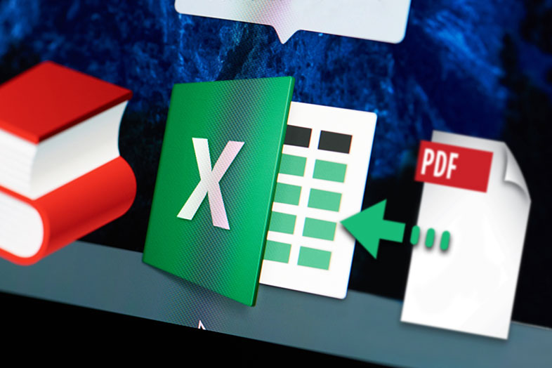 insert pdf into excel