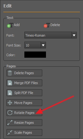 rotate pdf pages
