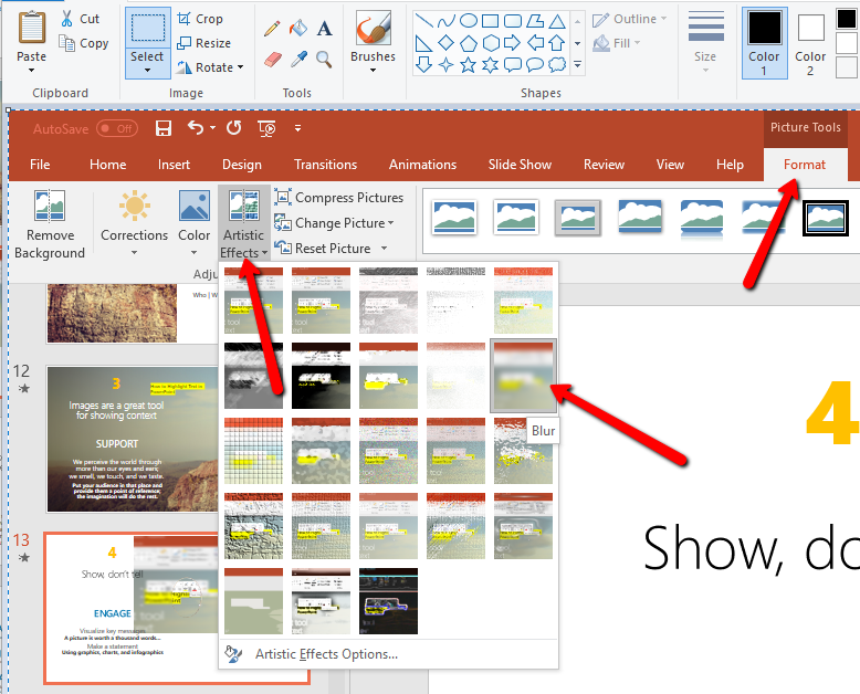 how to highlight picture in powerpoint