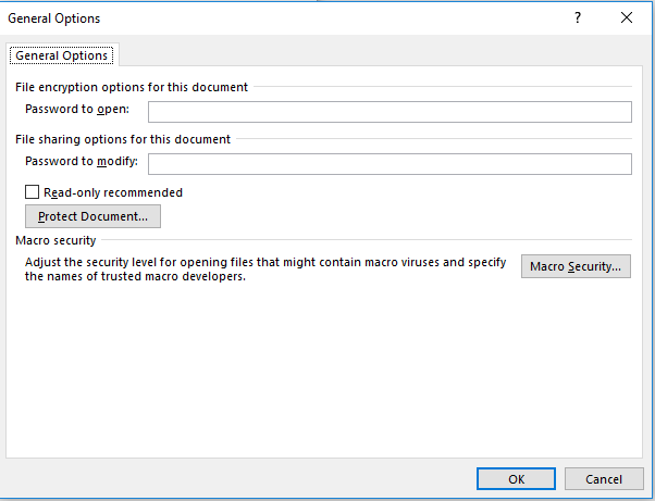 how to password protect a word document