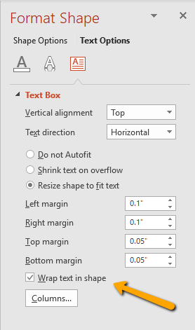 How To Wrap Text In Powerpoint Around Table Image Shape