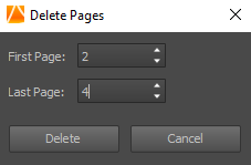 delete pages