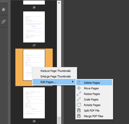 delete pages in pdf converter elite