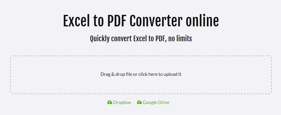 excel to pdf online